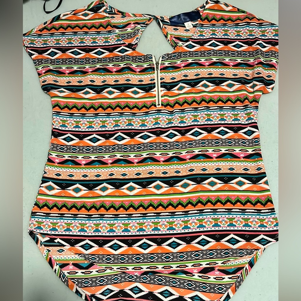 Multi color stripe blouse